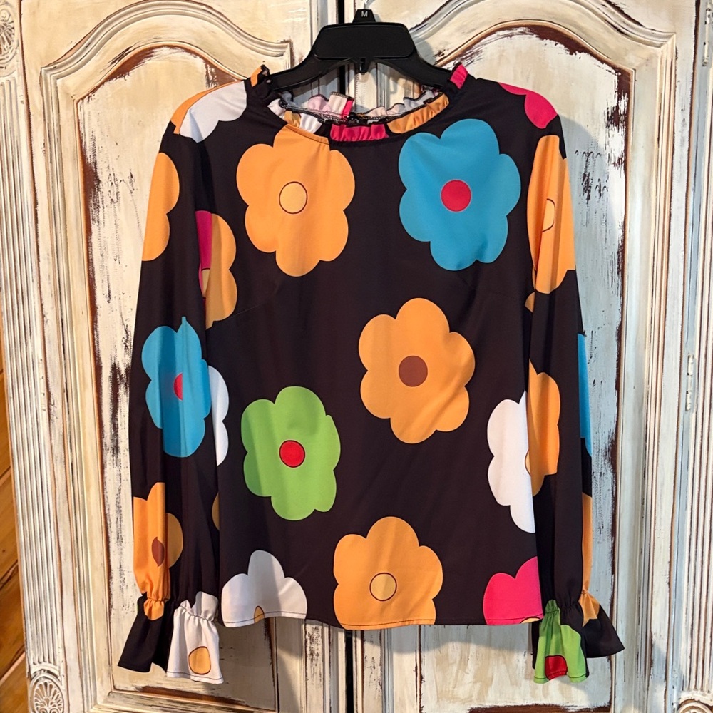 💥cute for spring💥Floral Print Women's Top - Multicolor